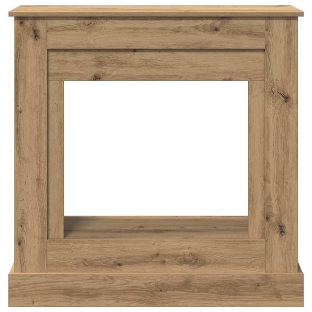 vidaXL Πλαίσιο Τζακιού Αρτισιανή Δρυς 90x30x90 εκ. από Επεξ. Ξύλο