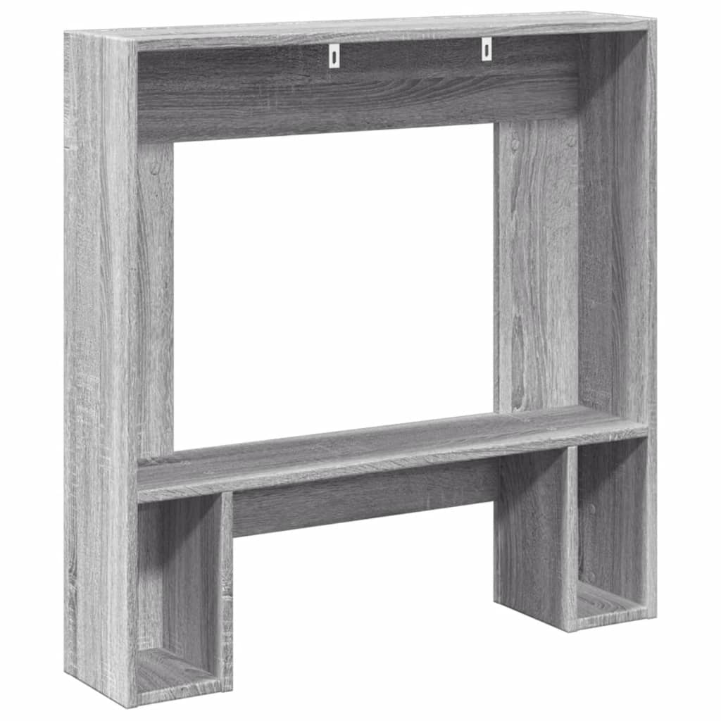 vidaXL Πλαίσιο Τζακιού Γκρι Sonoma 81x18x82 εκ. από Επεξ. Ξύλο