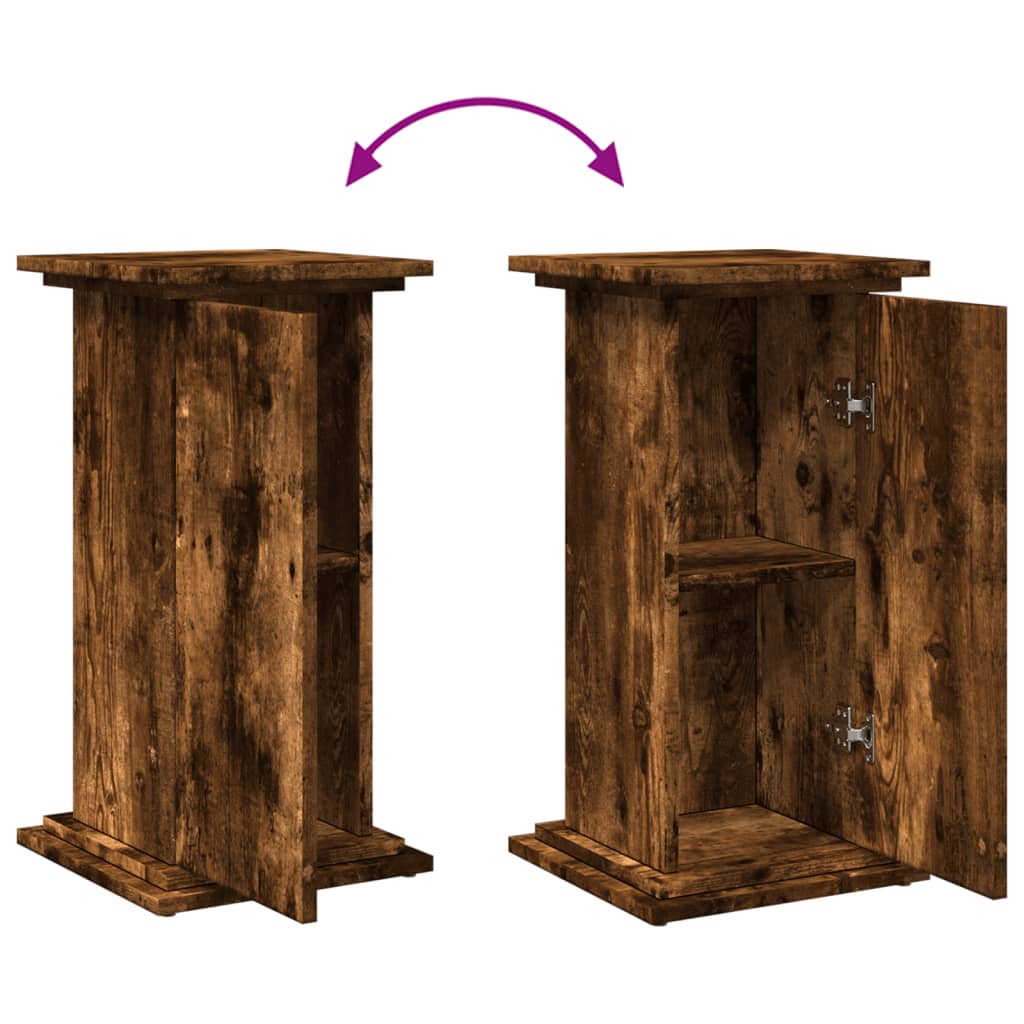 vidaXL Βάση Οθόνης με Αποθ. Καπνιστή Δρυς 31x30x60 εκ Επεξεργ. Ξύλο