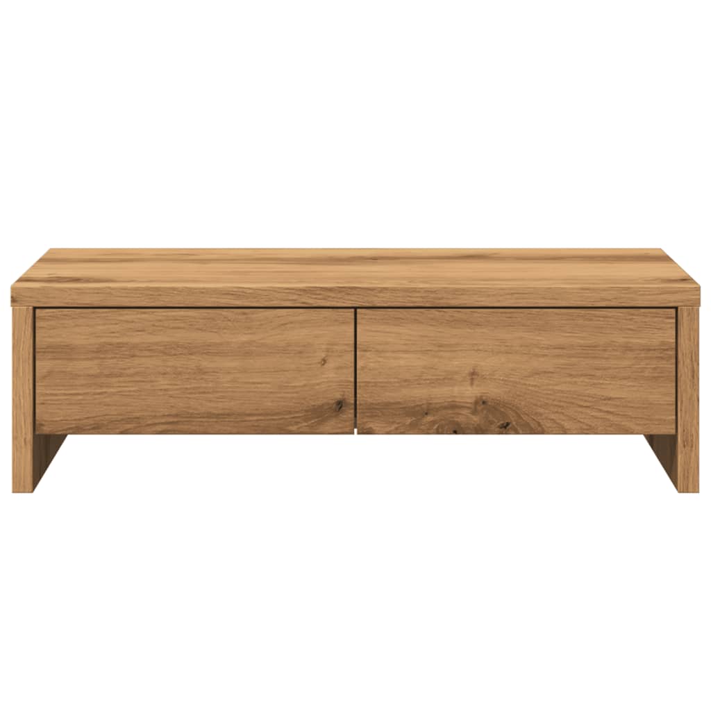 vidaXL Βάση Οθόνης με Συρτάρια Αρτισιανή Δρυς 50x27x15 εκ Επεξεργ Ξύλο