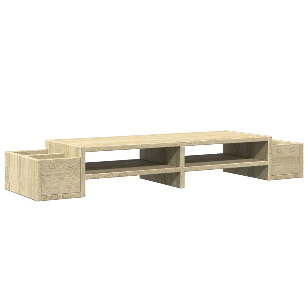 vidaXL Βάση Οθόνης με Αποθ. Sonoma Δρυς 100x27x15 εκ. Επεξεργ. Ξύλο
