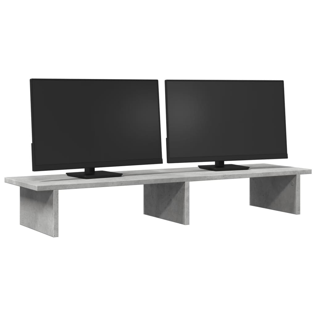 vidaXL Βάση Οθόνης Γκρι Σκυρ. 100x27x15 εκ. Επεξεργ. Ξύλο