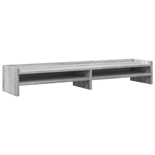 vidaXL Βάση Οθόνης Γκρι Sonoma 100x24x16 εκ. από Επεξεργασμένο Ξύλο