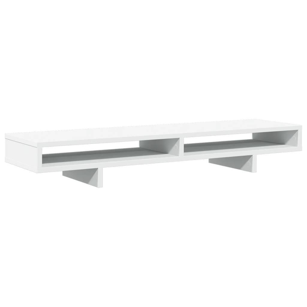 vidaXL Βάση Οθόνης Λευκή 100x27x15 εκ. από Επεξ. Ξύλο