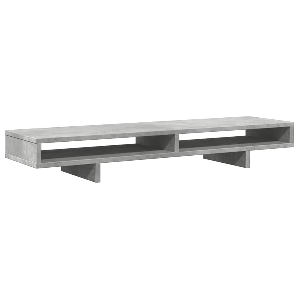 vidaXL Βάση Οθόνης Γκρι Σκυρ. 100x27x15 εκ. Επεξεργ. Ξύλο