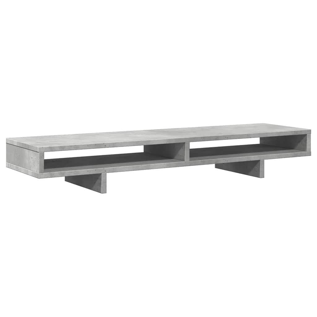 vidaXL Βάση Οθόνης Γκρι Σκυρ. 100x27x15 εκ. Επεξεργ. Ξύλο