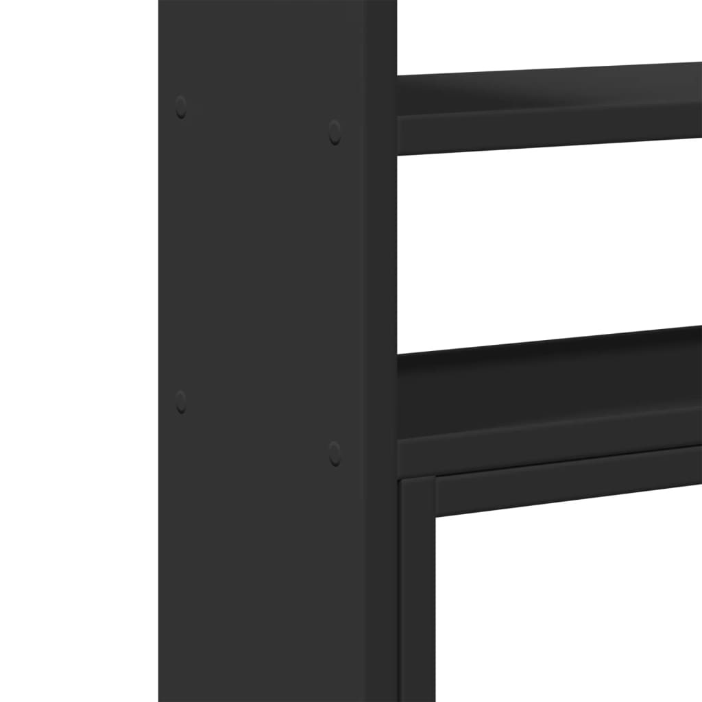 vidaXL Έπιπλο Οργάνωσης Γραφείου Ρυθμιζ. Μαύρο 40x17x41 εκ. Επεξ. Ξύλο