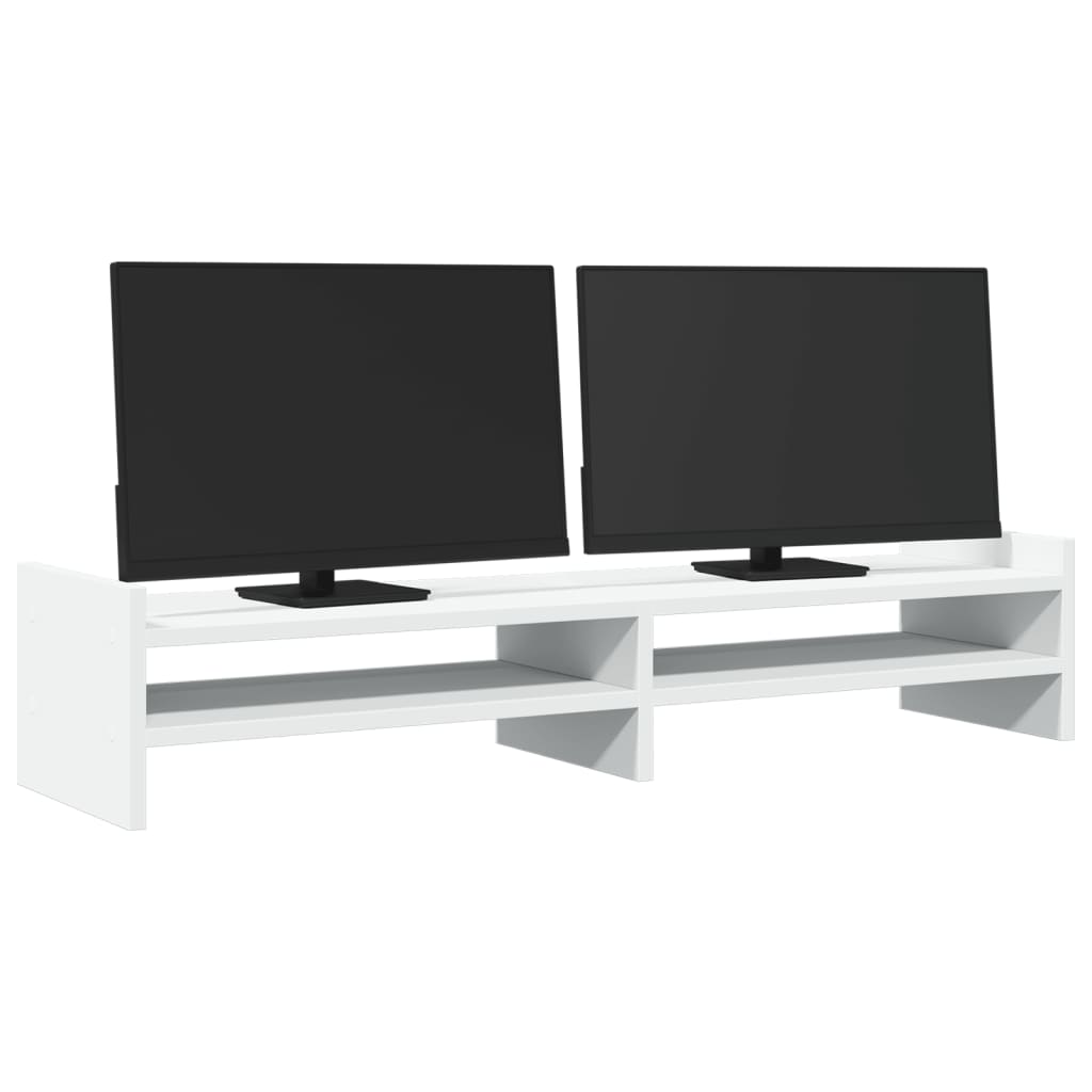 vidaXL Βάση Οθόνης Λευκή 100x27x20 εκ. από Επεξ. Ξύλο
