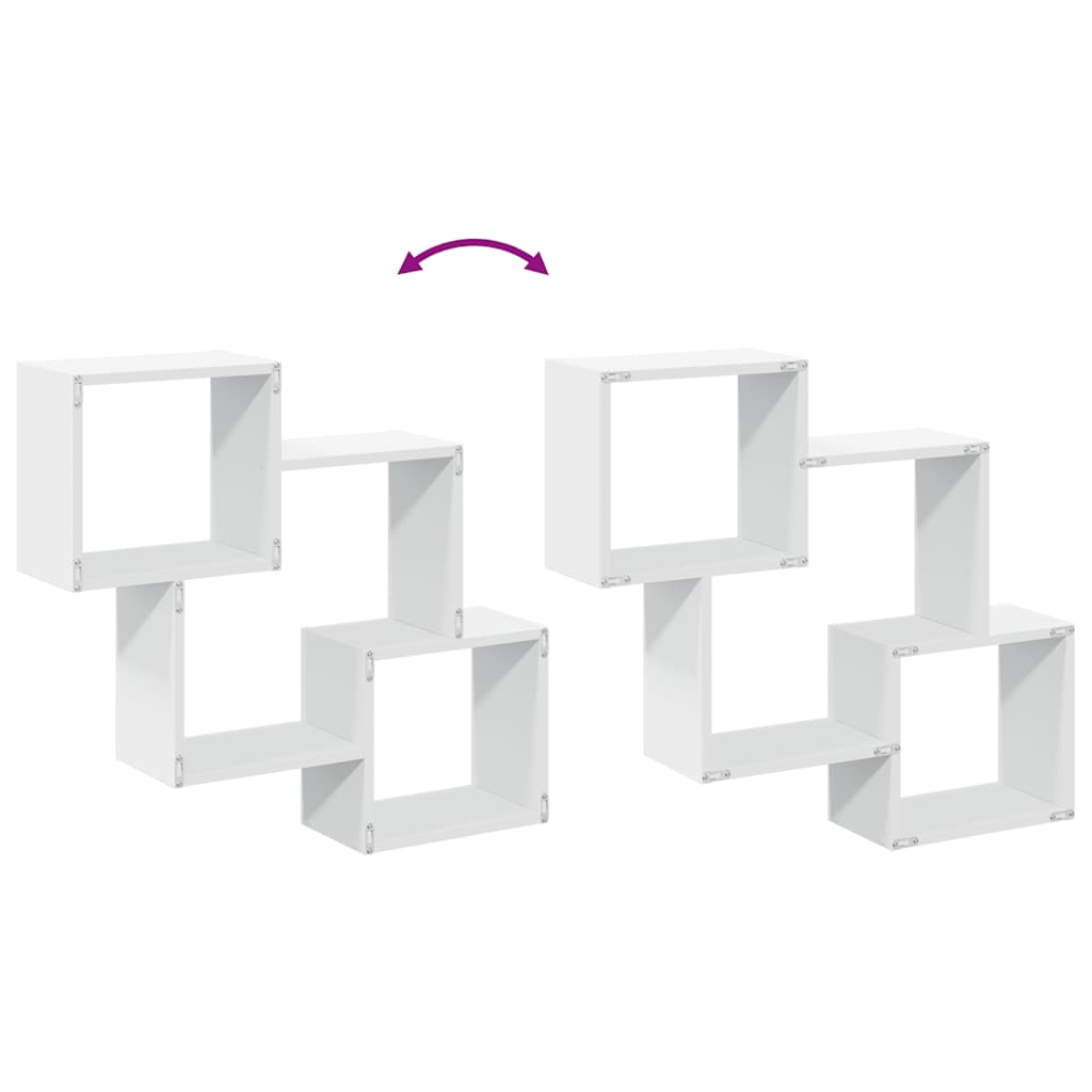 vidaXL Ντουλάπι Τοίχου Λευκό 78x18x71 εκ. από Επεξεργασμένο Ξύλο