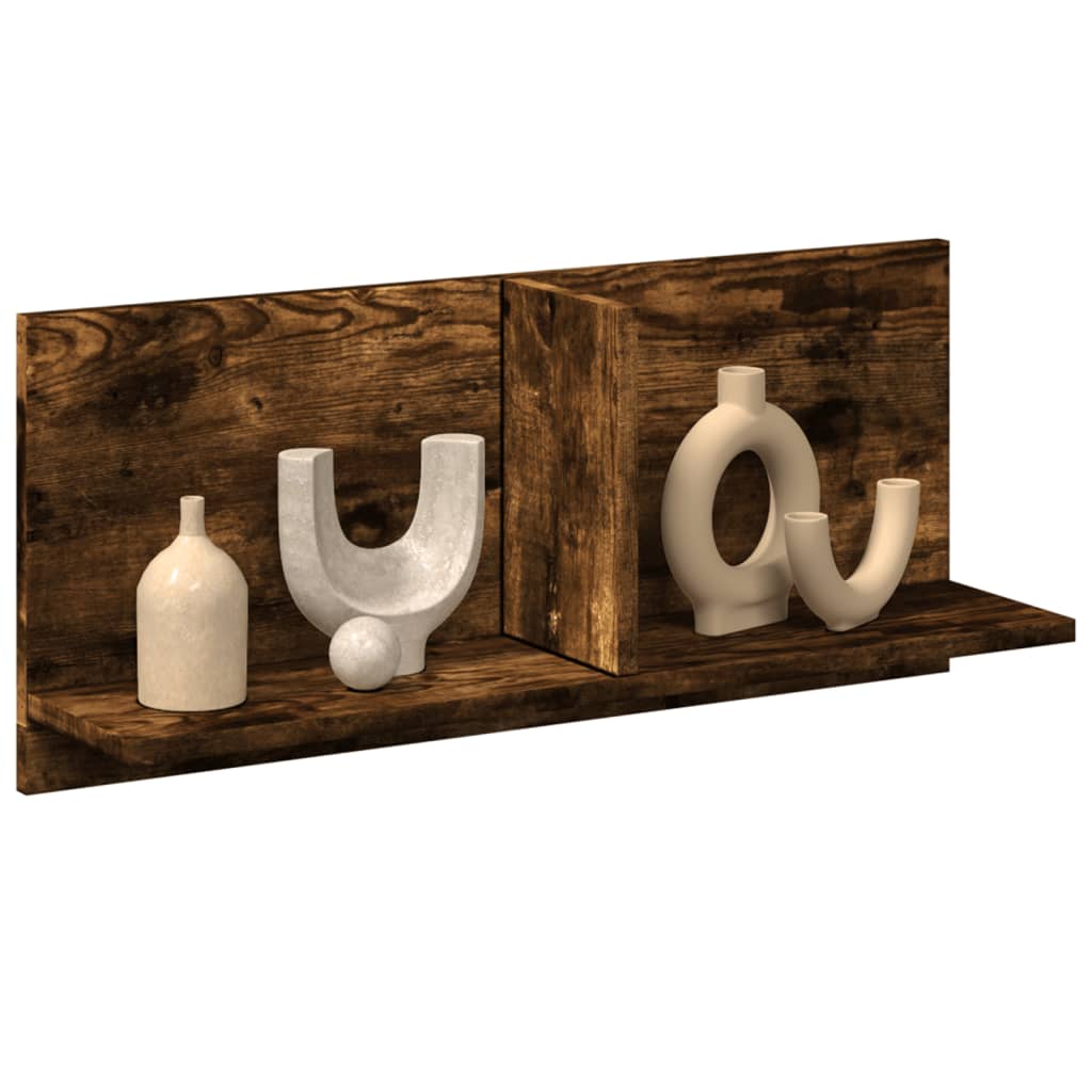 vidaXL Ντουλάπι Τοίχου Καπνιστή Δρυς 70x16,5x30 εκ. Επεξεργασμένο Ξύλο