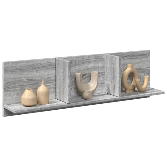 vidaXL Ντουλάπι Τοίχου Γκρι Sonoma 100x16,5x30 εκ. Επεξεργασμένο Ξύλο