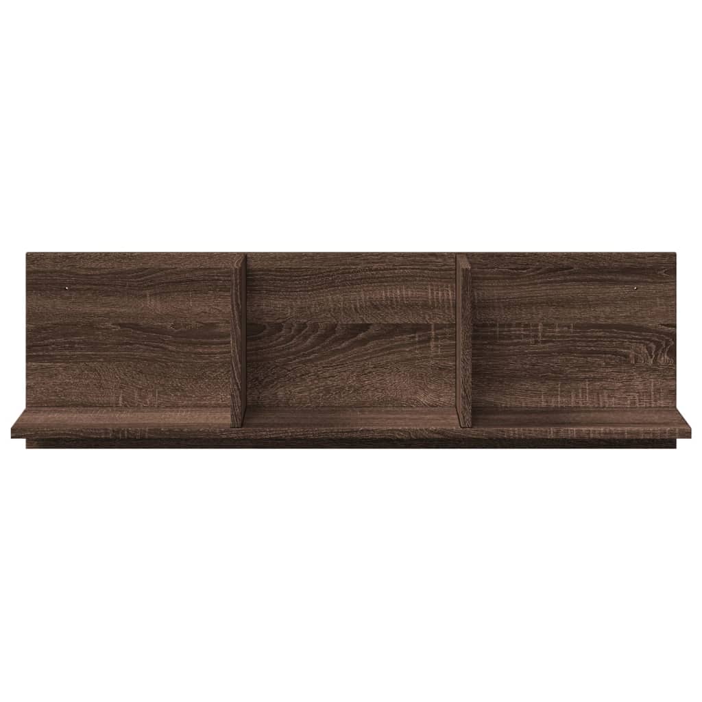vidaXL Ντουλάπι Τοίχου Καφέ Δρυς 100x16,5x30 εκ. Επεξεργασμένο Ξύλο