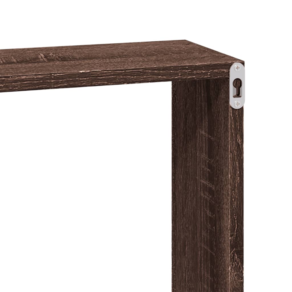 vidaXL Ντουλάπι Τοίχου Καφέ Δρυς 100x16x30 εκ. από Επεξεργασμένο Ξύλο