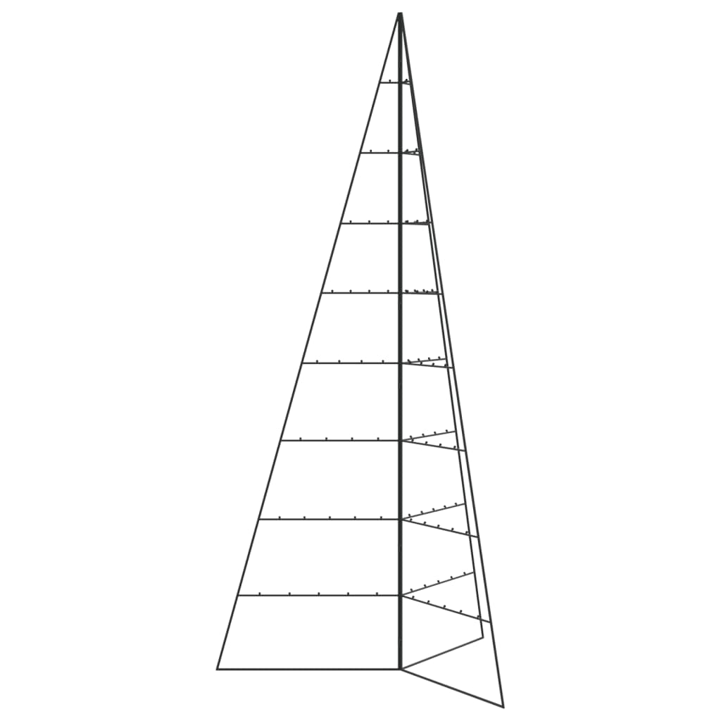 vidaXL Χριστουγεννιάτικο Δέντρο Διακοσμητικό Μαύρο 210 εκ.