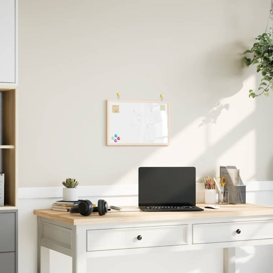 Μαγνητικός πίνακας vidaXL με πλαίσιο από μασίφ ξύλο πεύκου 40x30 cm