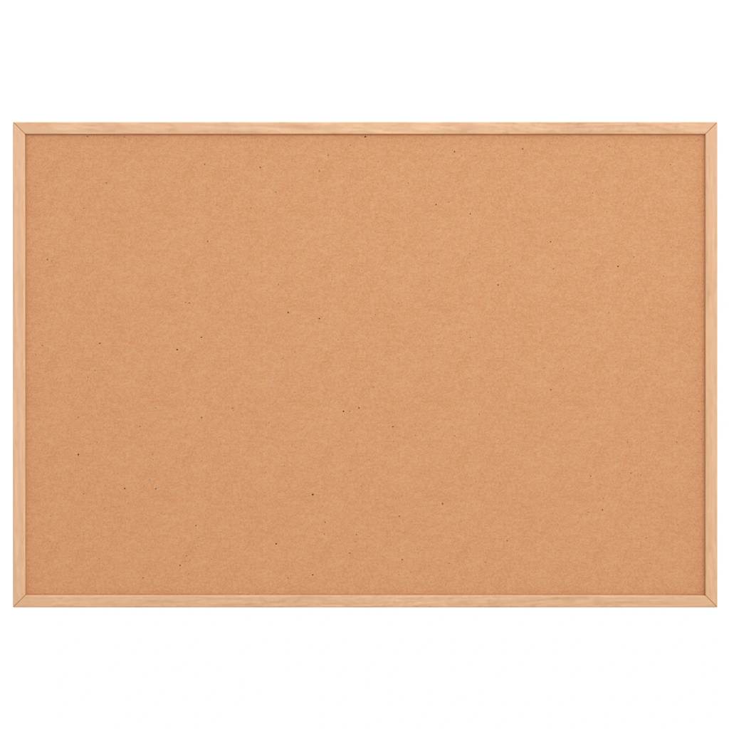 vidaXL Πίνακας φελλού με πλαίσιο από μασίφ ξύλο πεύκου 80x55 cm