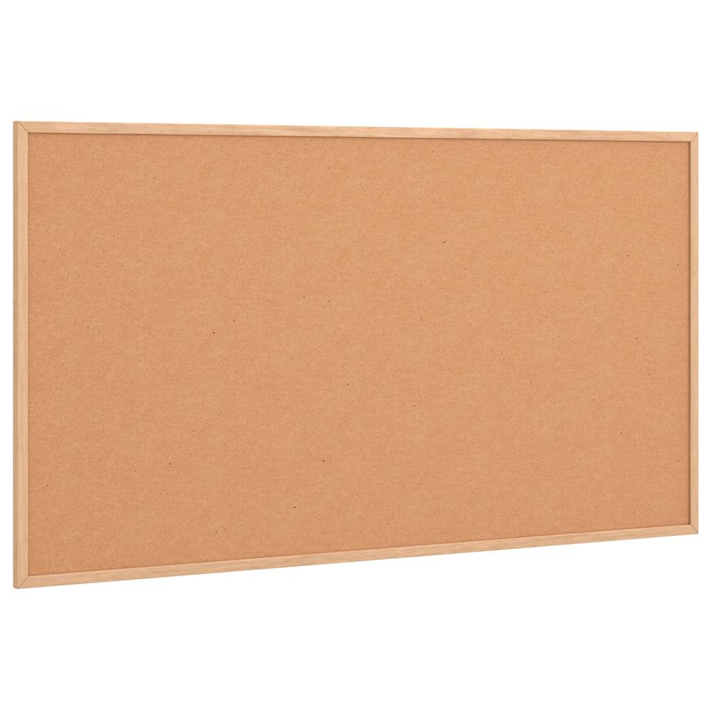 vidaXL Πίνακας φελλού με πλαίσιο από μασίφ ξύλο πεύκου 100x55 cm