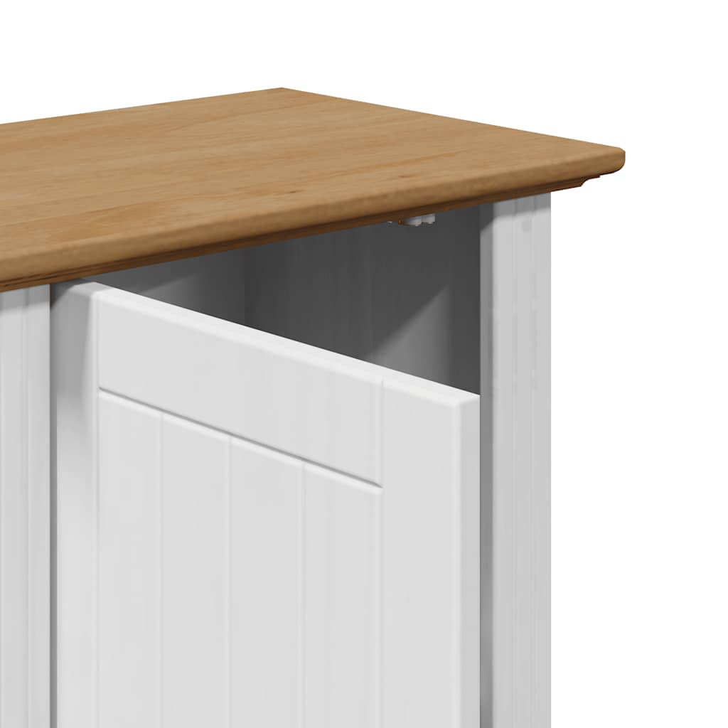 vidaXL Ντουλάπι τοίχου μπάνιου BODO Λευκό και καφέ 44x30x60 cm