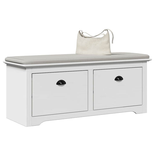 Πάγκος διαδρόμου vidaXL "BODO" Λευκό 114x40x45 cm