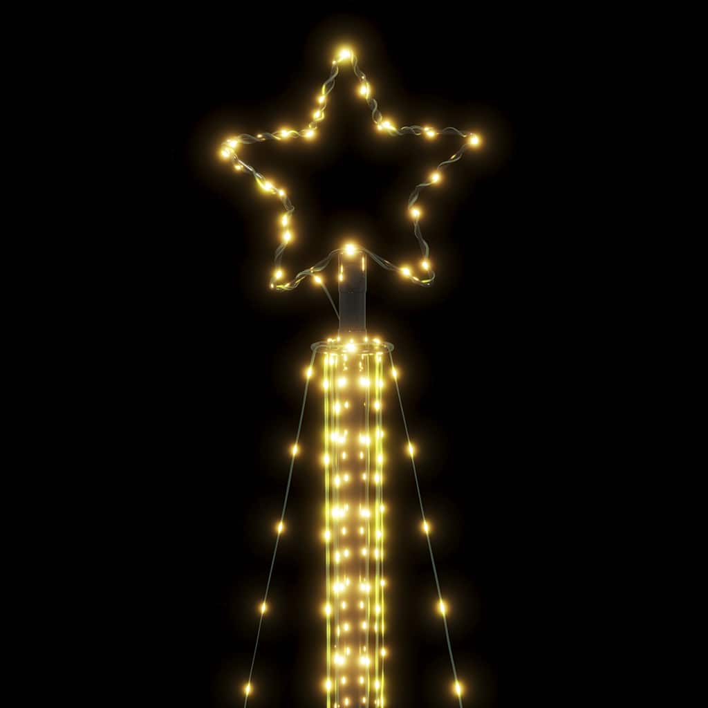 vidaXL Χριστουγεννιάτικο δέντρο LED 525 LED Ζεστό Λευκό 302 εκ.