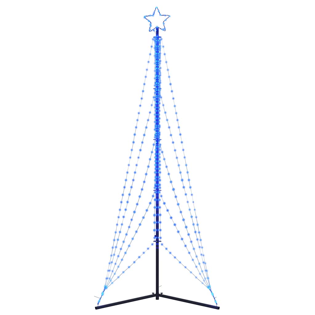 vidaXL Χριστουγεννιάτικο δέντρο LED 525 LED μπλε 302 εκ.