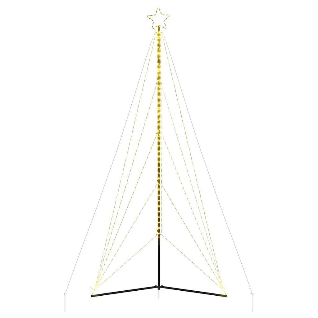 vidaXL Χριστουγεννιάτικο δέντρο LED 615 LED Ζεστό Λευκό 404,5 εκ.