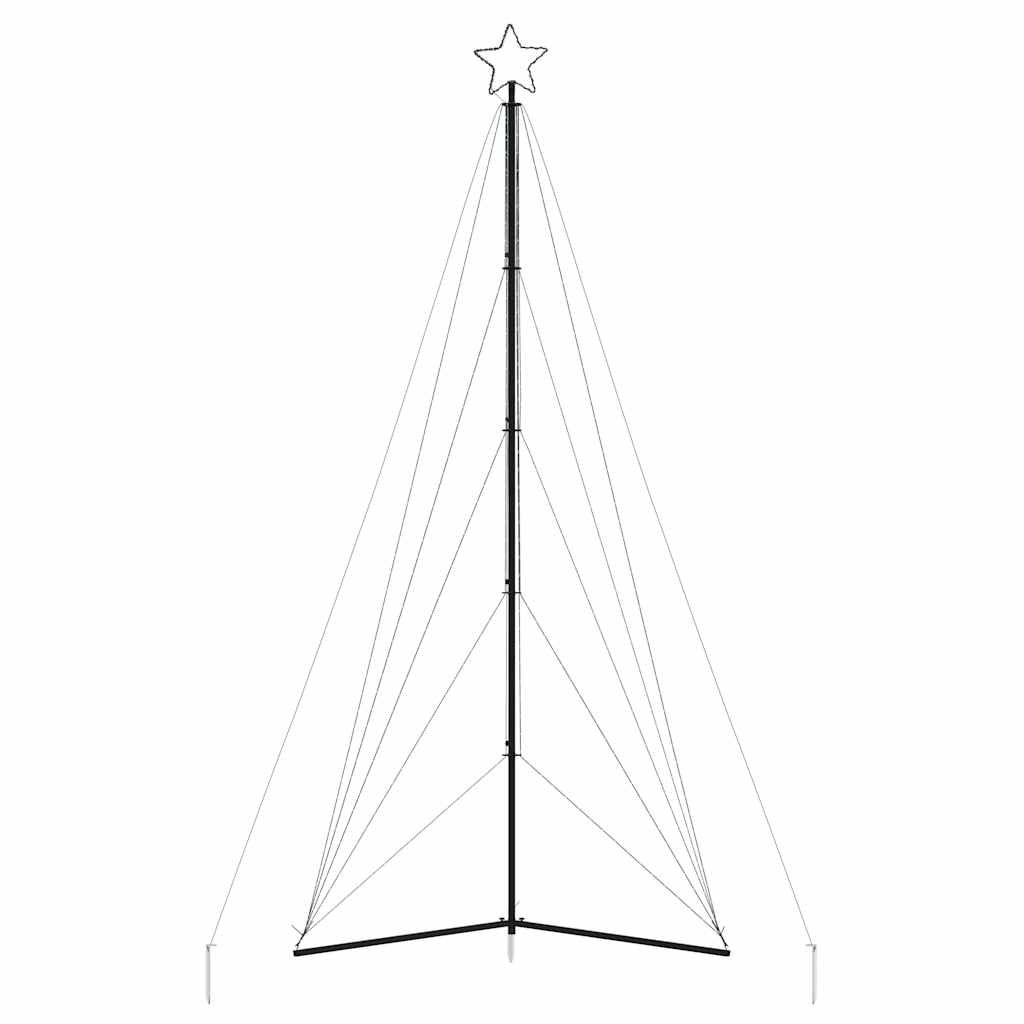 vidaXL Χριστουγεννιάτικο δέντρο LED 615 LED Ψυχρό Λευκό 404,5 εκ.