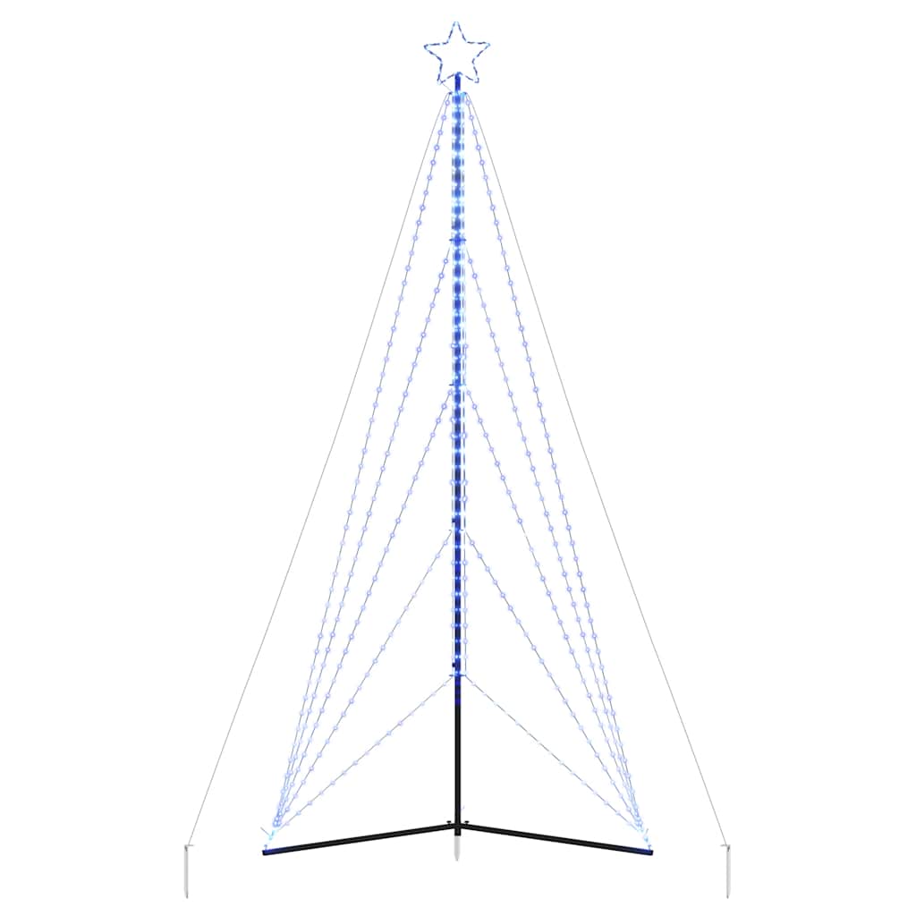 vidaXL Χριστουγεννιάτικο δέντρο LED 615 LED μπλε 404,5 εκ.