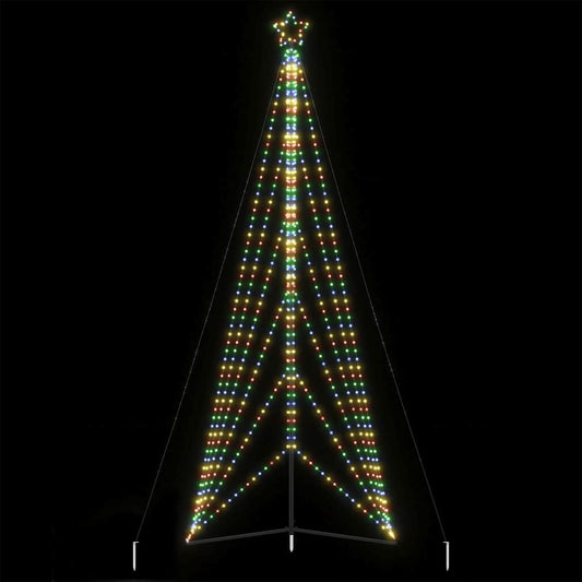 vidaXL Χριστουγεννιάτικο δέντρο LED 861 LED πολύχρωμα 478 εκ.
