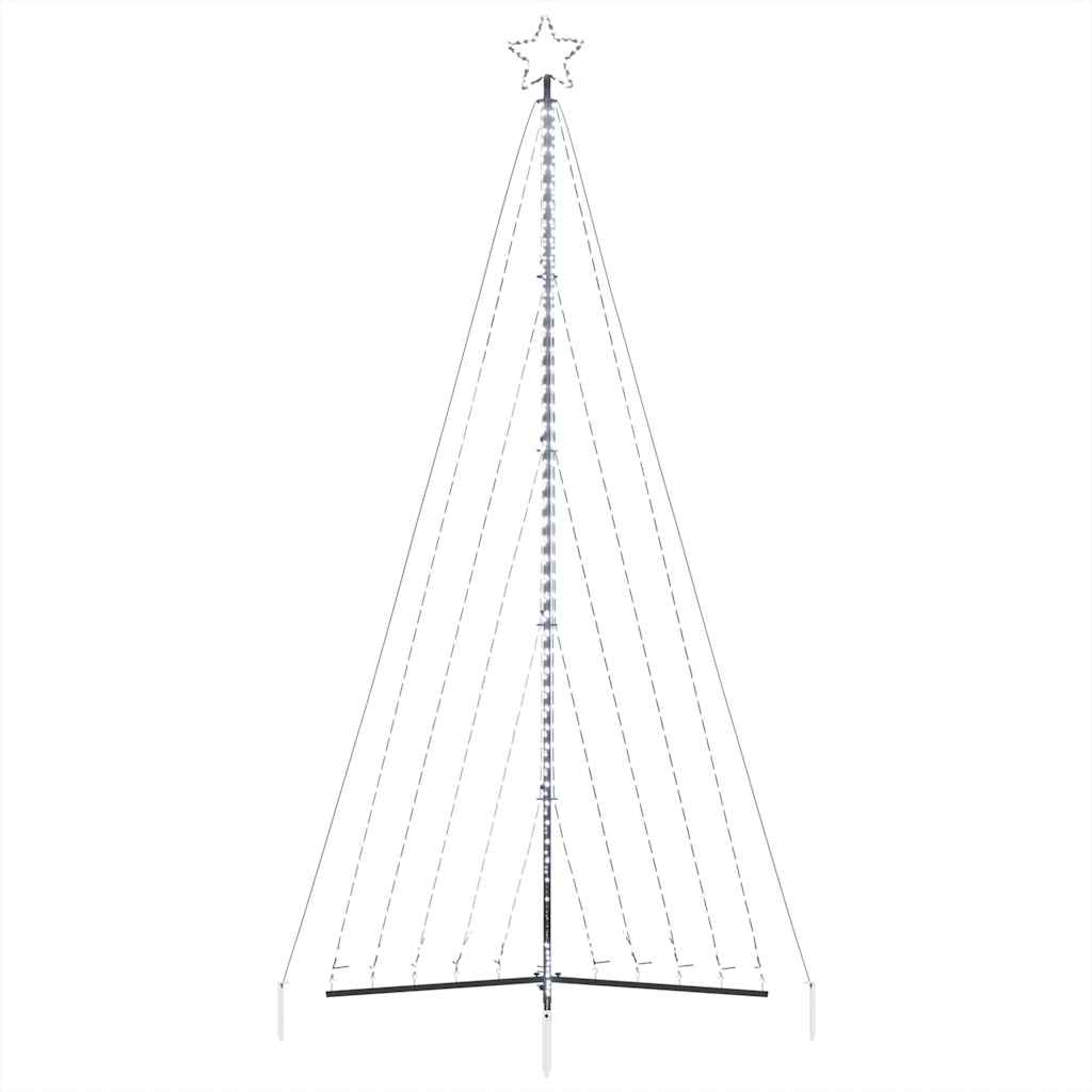 vidaXL Χριστουγεννιάτικο δέντρο LED 570 LED Ψυχρό Λευκό 399 εκ.