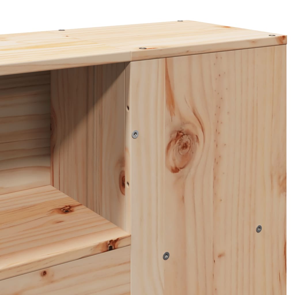 vidaXL Κεφαλάρι με Αποθ. Χώρο 120 εκ. από Μασίφ Ξύλο Πεύκου