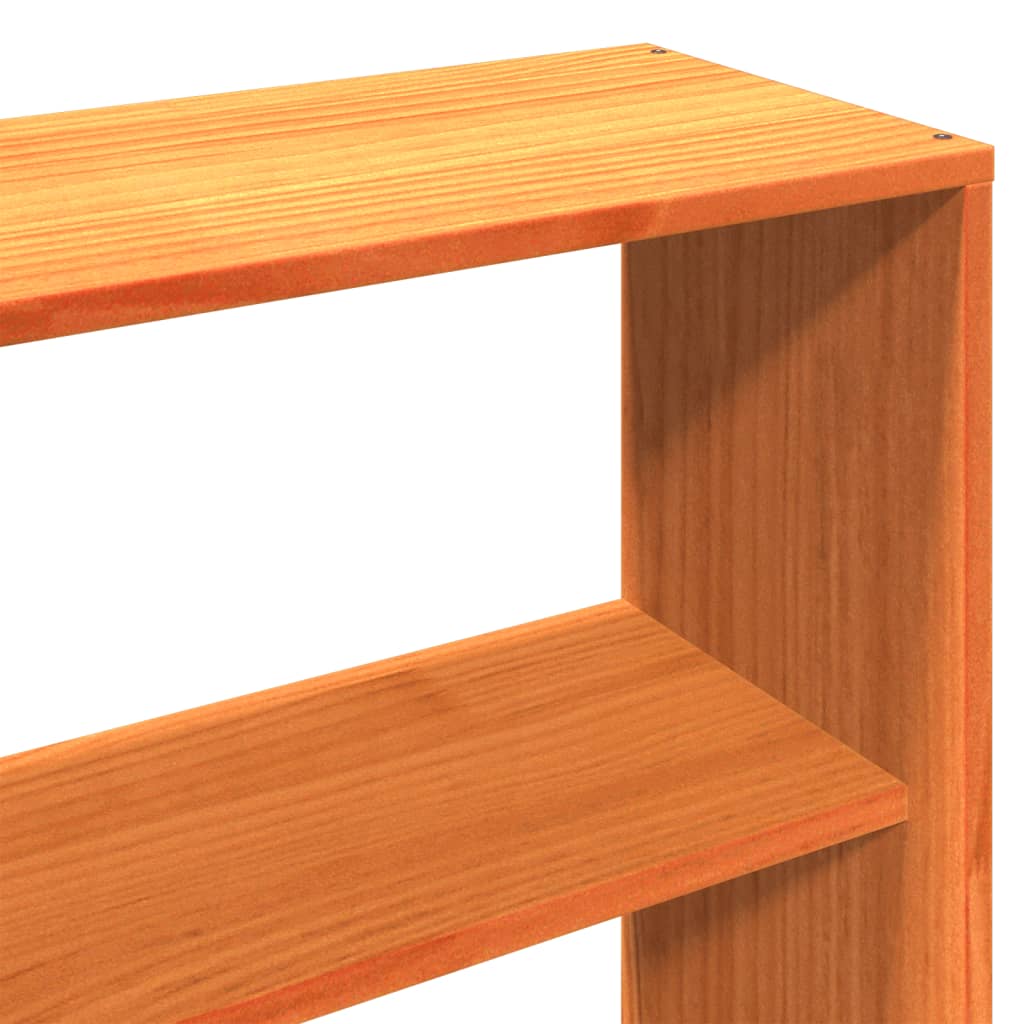 vidaXL Κεφαλάρι με Αποθ. Χώρο Καφέ Κεριού 200 εκ από Μασίφ Ξύλο Πεύκου