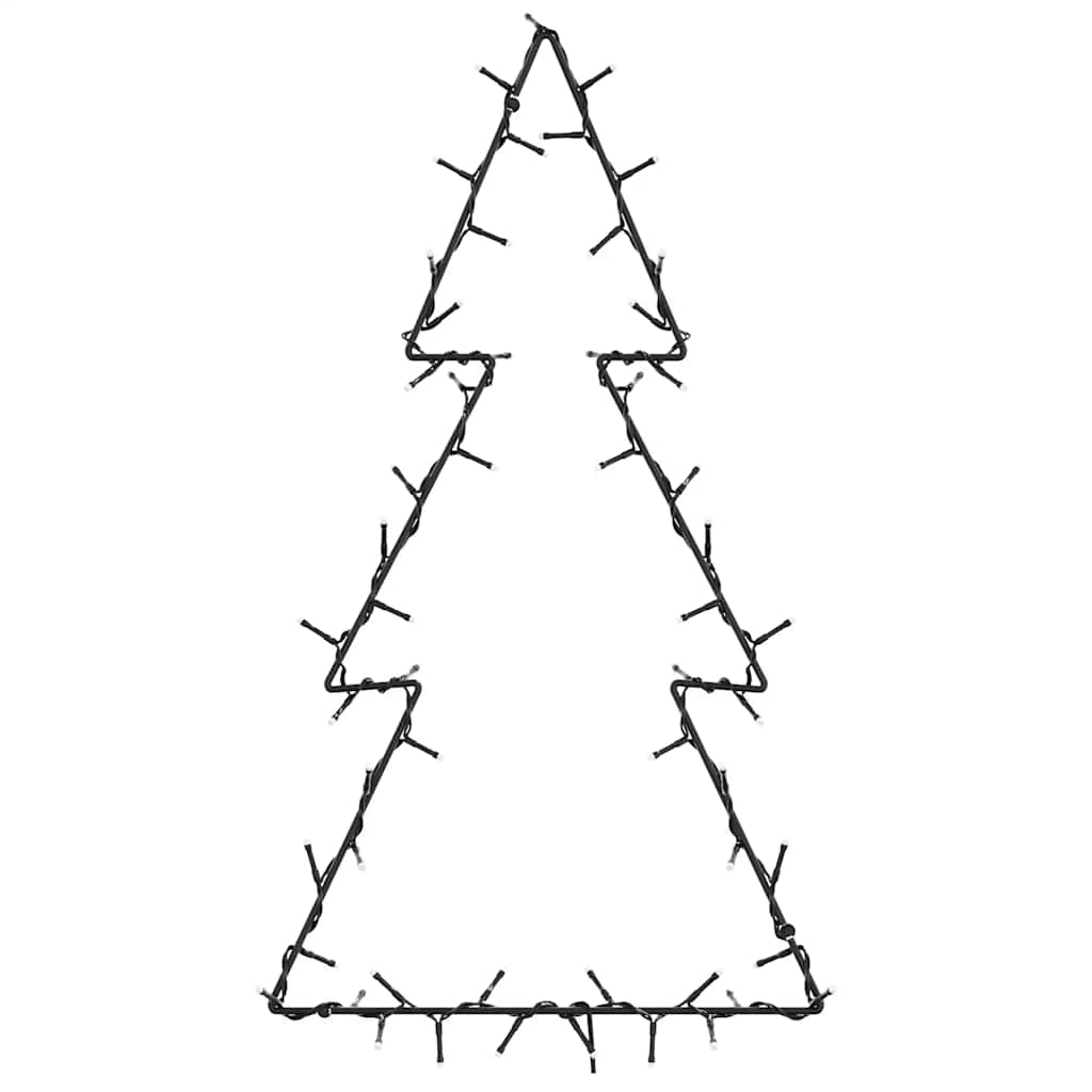 vidaXL Χριστουγεννιάτικα φώτα Χριστουγεννιάτικο δέντρο σιλουέτα 80 LED