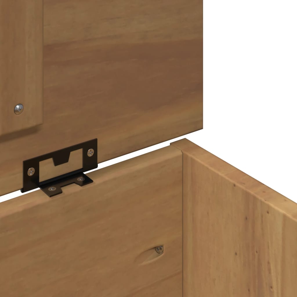 vidaXL Σεντούκι Αποθ. με Καπάκι Panama 79x42x46εκ. Μασίφ Ξύλο Πεύκου