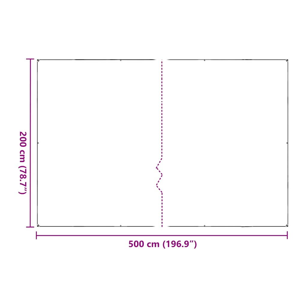 vidaXL Κάλυμμα φυτών με οπές 2x5 m Πολυαιθυλένιο