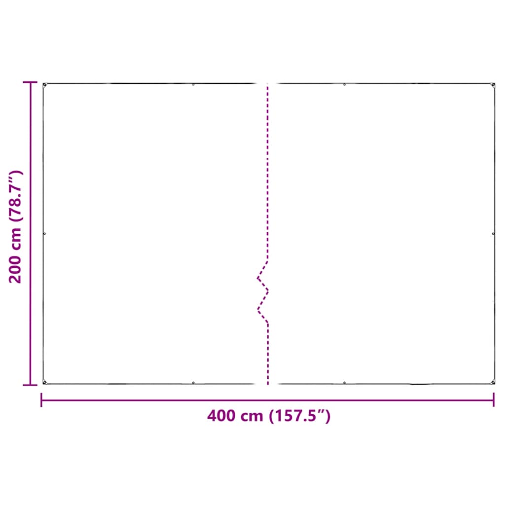 vidaXL Κάλυμμα φυτών με οπές 2x4 m PVC