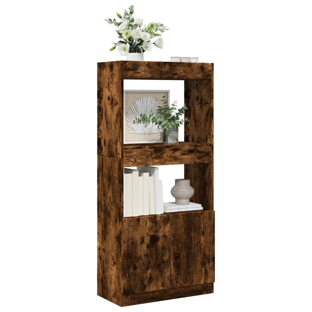 vidaXL Ντουλάπι Καπνιστή Δρυς 63x33x140 εκ. από Επεξεργασμένο Ξύλο