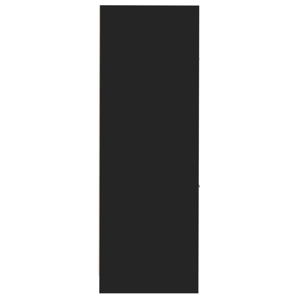 vidaXL Συρταριέρα Γενικής Χρήσης Μαύρο 30x41x118 εκ. Επεξ. Ξύλο