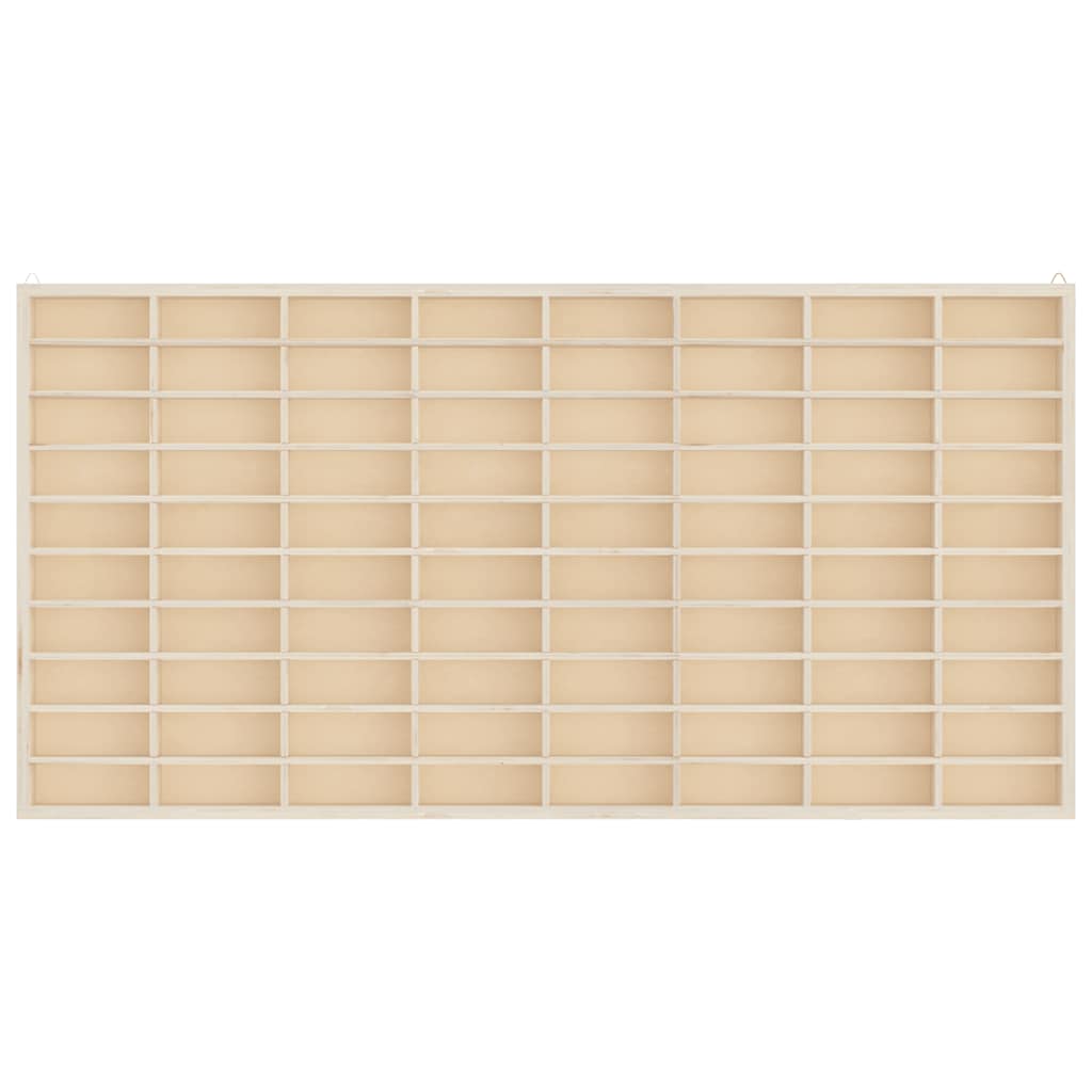 vidaXL Ξύλινη Βιτρίνα Συλλεκτών με 80 Θέσεις 80x4,5x40,5 εκ.