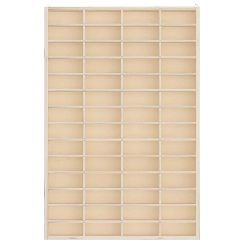 vidaXL Ξύλινη Βιτρίνα Συλλεκτών με 56 Θέσεις 40x4,5x60 εκ.