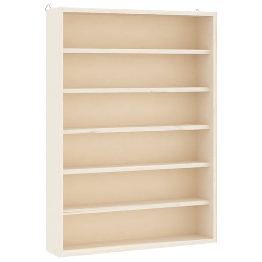 vidaXL Ξύλινη συλλεκτική βιτρίνα με 6 ράφια 40x8,5x55 εκ.