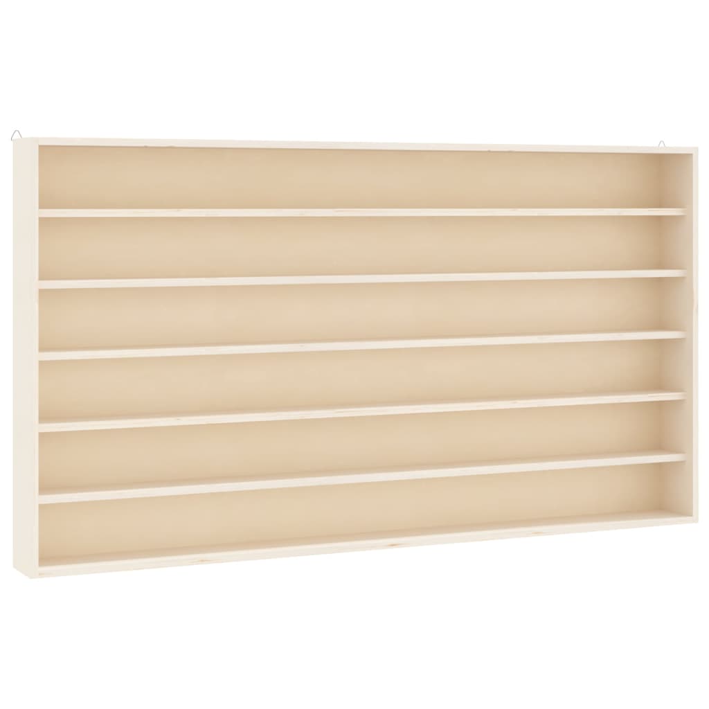 vidaXL Ξύλινη συλλεκτική προθήκη με 6 ράφια 80x8,5x55 εκ.