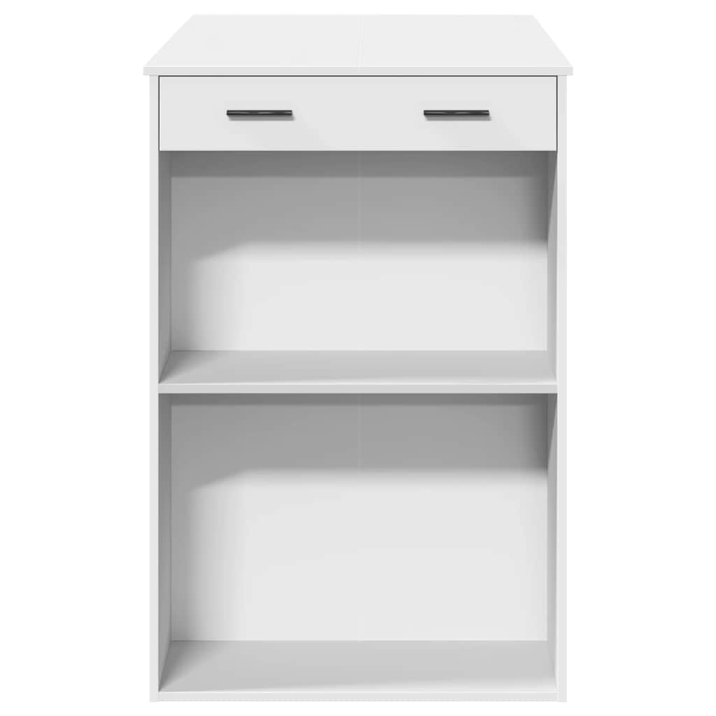 vidaXL Τραπέζι Μπαρ Λευκό 102x70x103,5εκ. Επεξεργ. Ξύλο