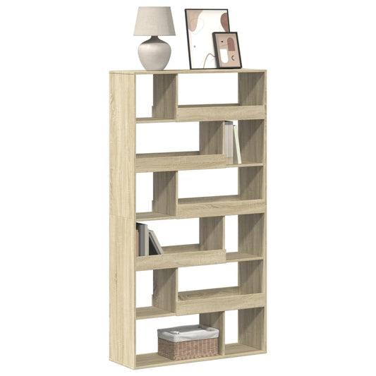 vidaXL Βιβλιοθήκη Sonoma Δρυς 100x33x187,5 εκ. από Επεξεργασμένο Ξύλο