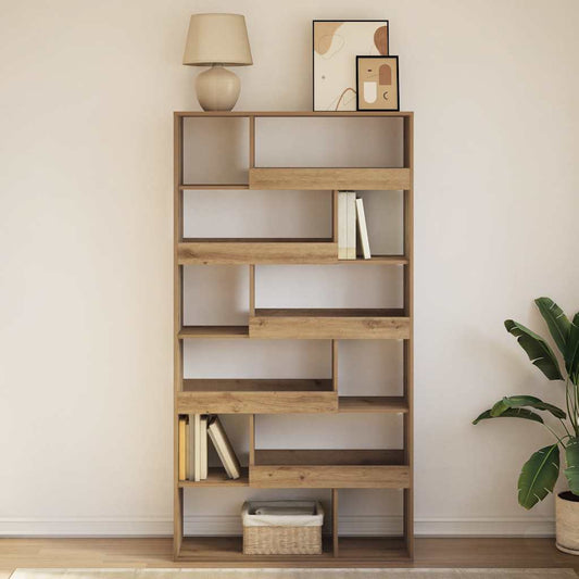 vidaXL Βιβλιοθήκη Αρτισιανή Δρυς 100x33x187,5εκ από Επεξεργασμένο Ξύλο