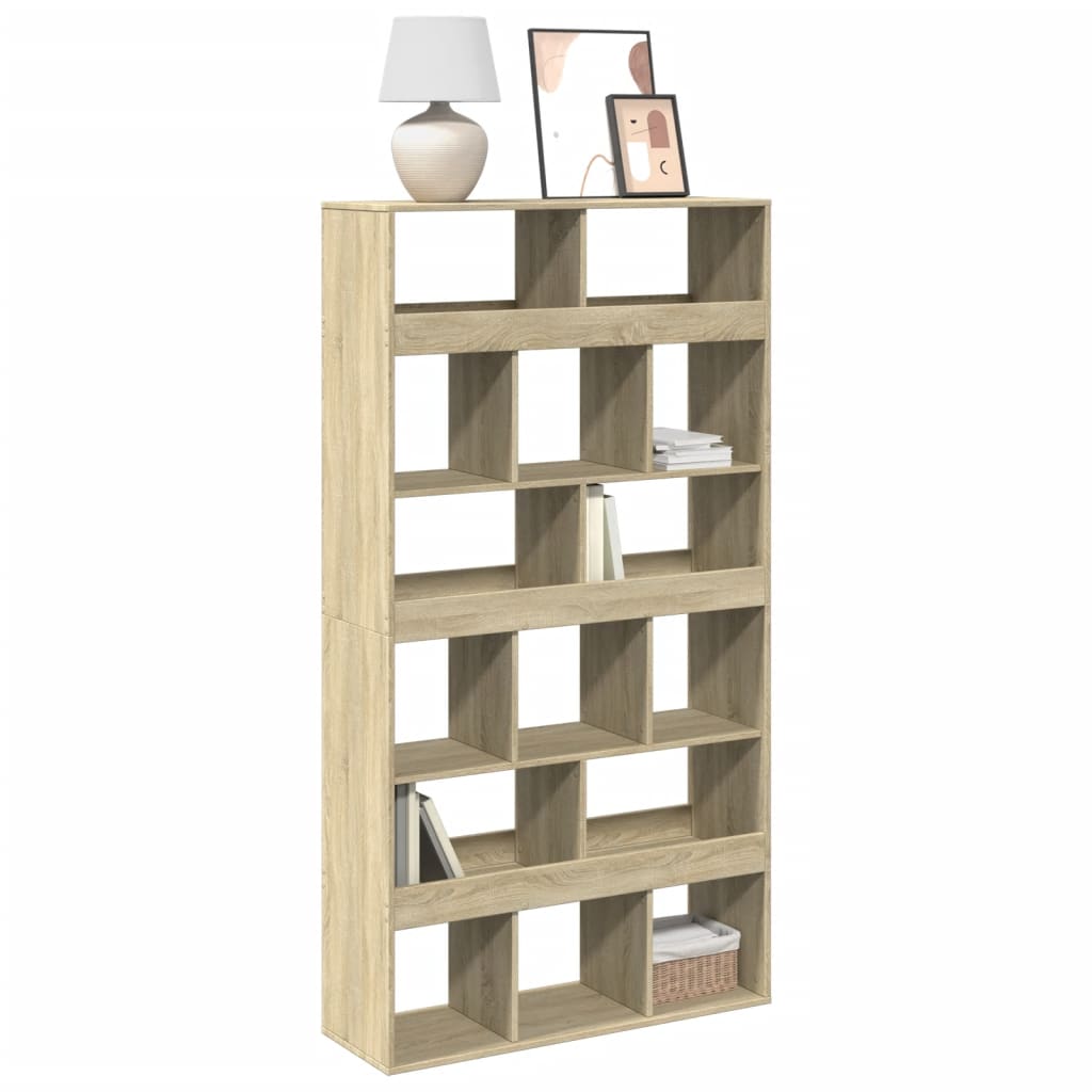 vidaXL Βιβλιοθήκη Sonoma Δρυς 100x33x187,5 εκ. από Επεξεργασμένο Ξύλο