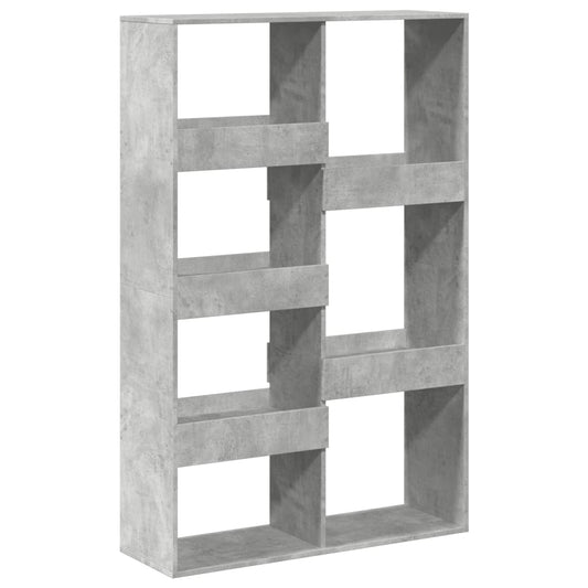 vidaXL Βιβλιοθήκη Γκρι Σκυροδέματος 100x33x155,5 εκ. Επεξεργ. Ξύλο