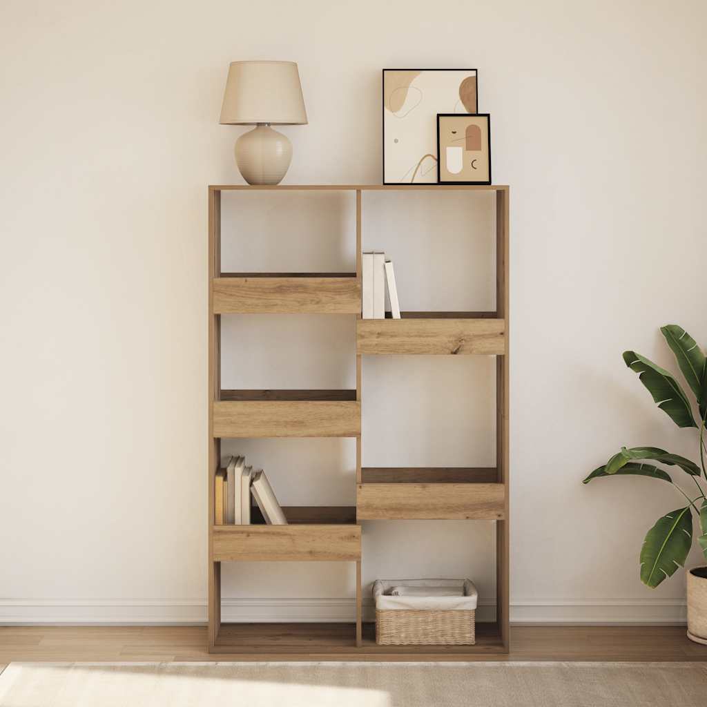 vidaXL Βιβλιοθήκη Αρτισιανή Δρυς 100x33x155,5εκ από Επεξεργασμένο Ξύλο