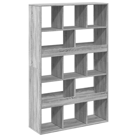 vidaXL Βιβλιοθήκη/Διαχωριστικό Χώρου Γκρι 100x33x156,5 εκ. Επεξ. Ξύλο