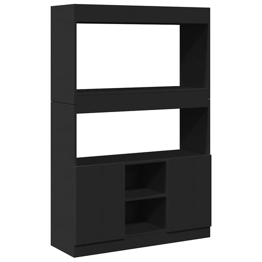 vidaXL Ντουλάπι Μαύρο 92x33x140 εκ. από Επεξεργασμένο Ξύλο
